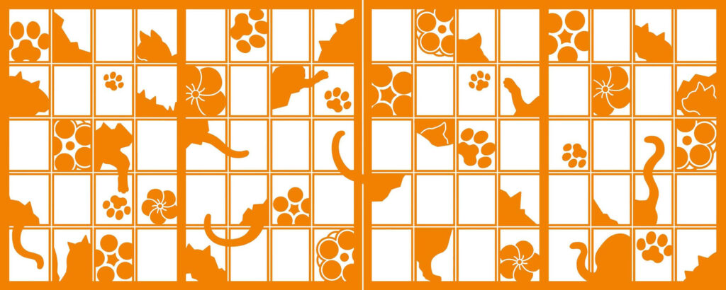 梅ばち猫紋